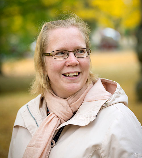 Eva Pettersson, datorlingvist vid Uppsala universitet. Foto: Mikael Wallerstedt.