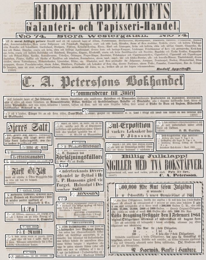 foto av gammal tidningssida
